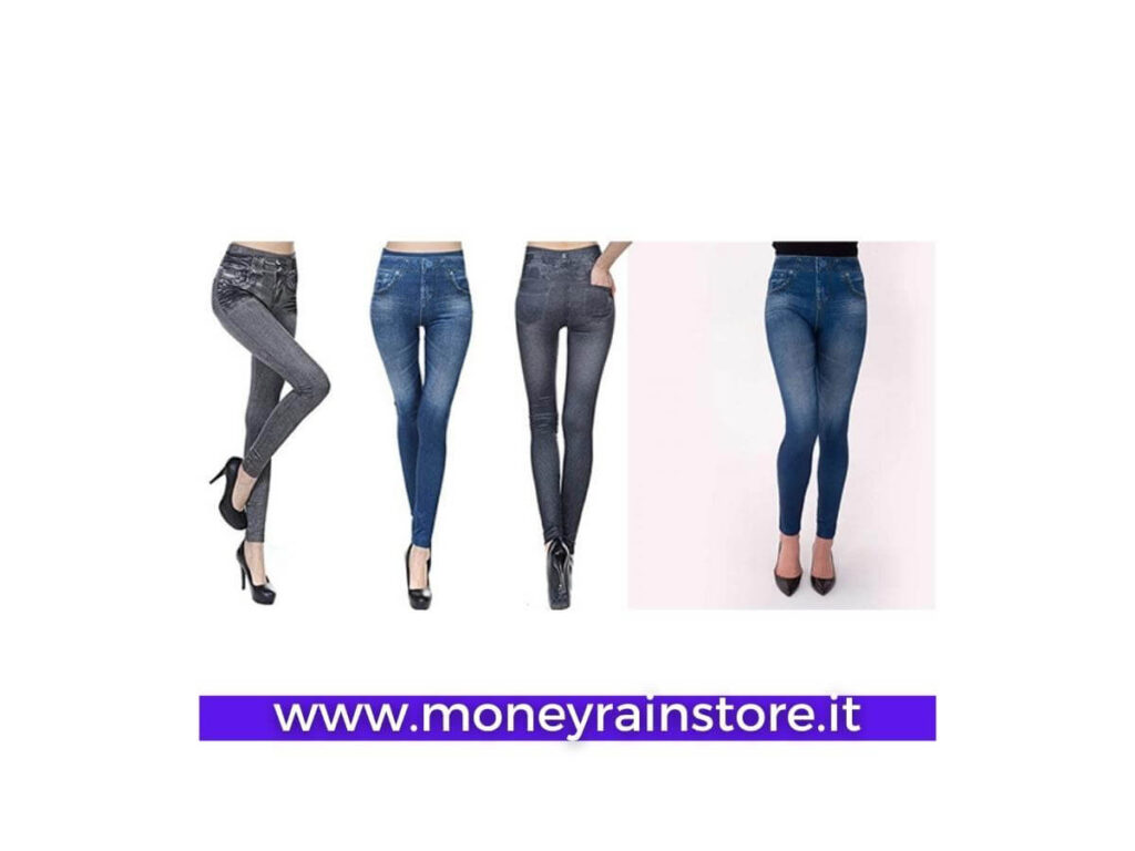 Jeans Modellanti Donna Slim Jeggins. In questa foto 4 ragazze che vestono i jeans modellanti