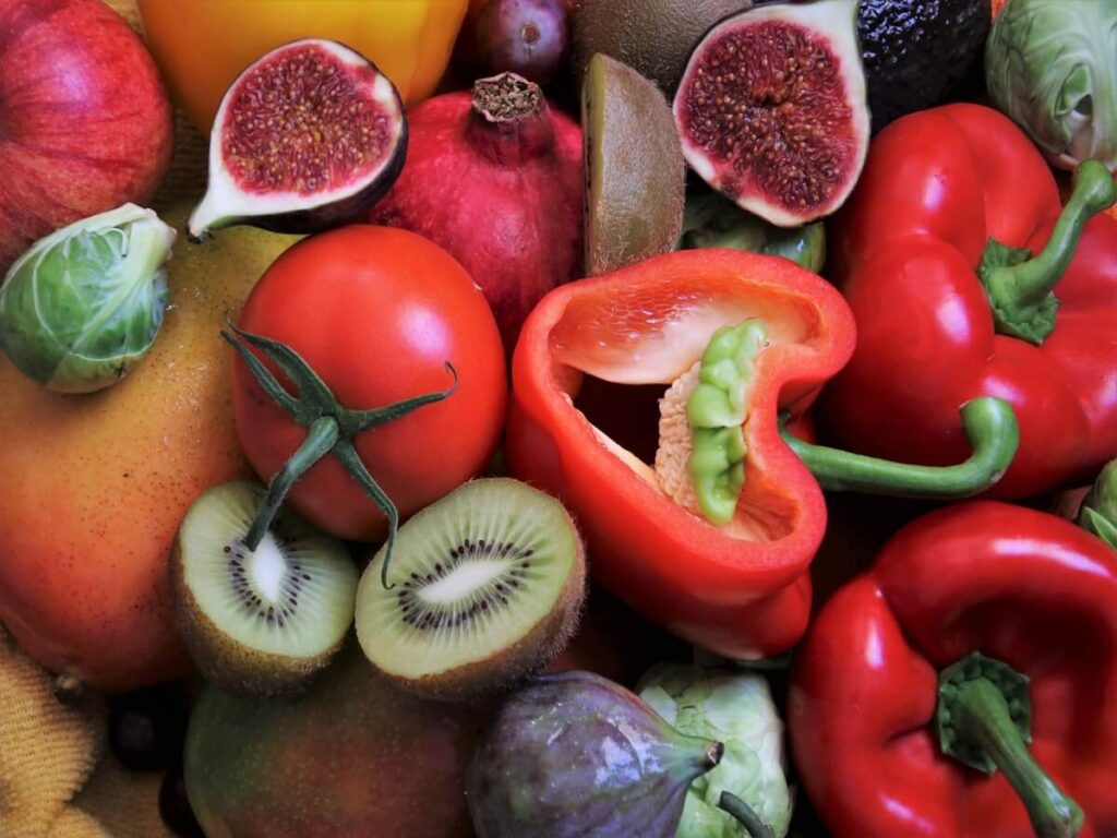 Prodotti BIO Online - frutta e verdura di qualità rappresentate in questa foto