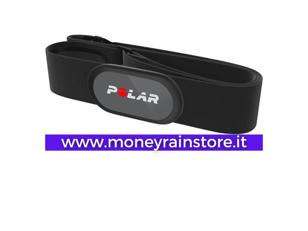 Cardiofrequenzimetro con fascia marca Polar colore nero