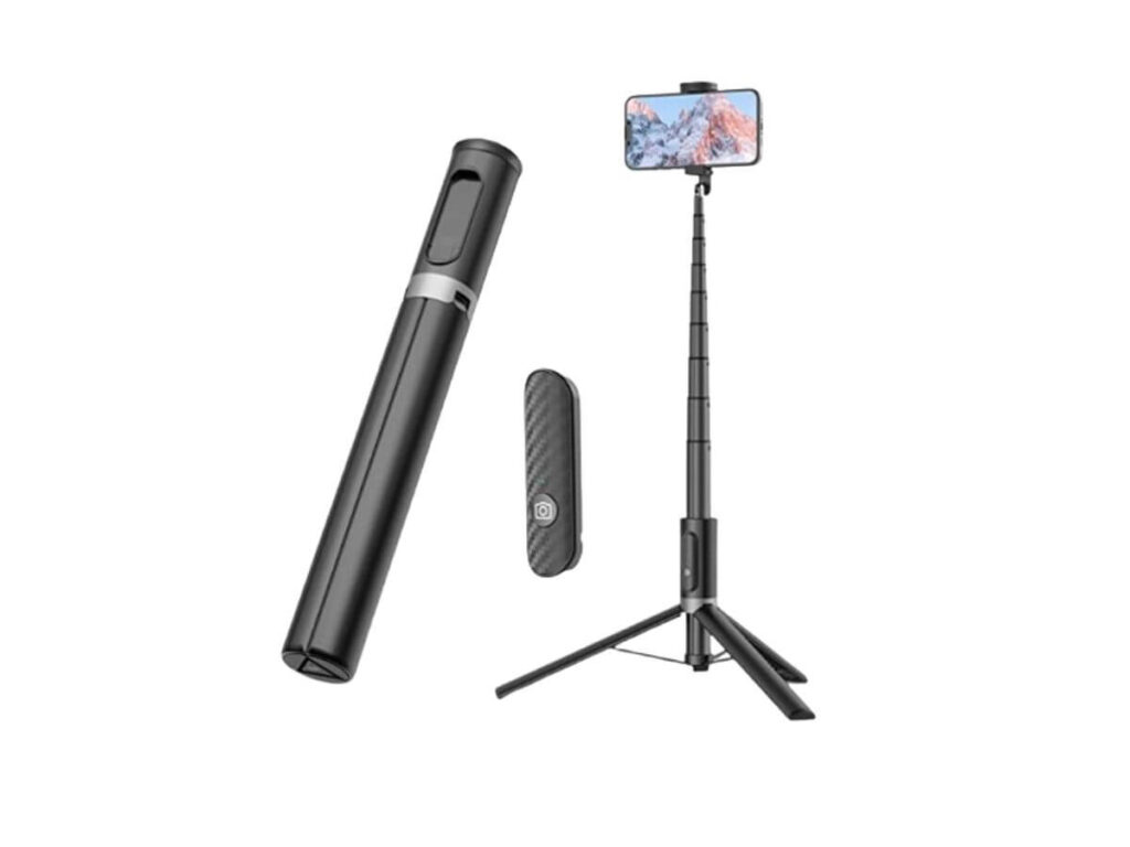 Treppiede Selfie telescopico con telecomando