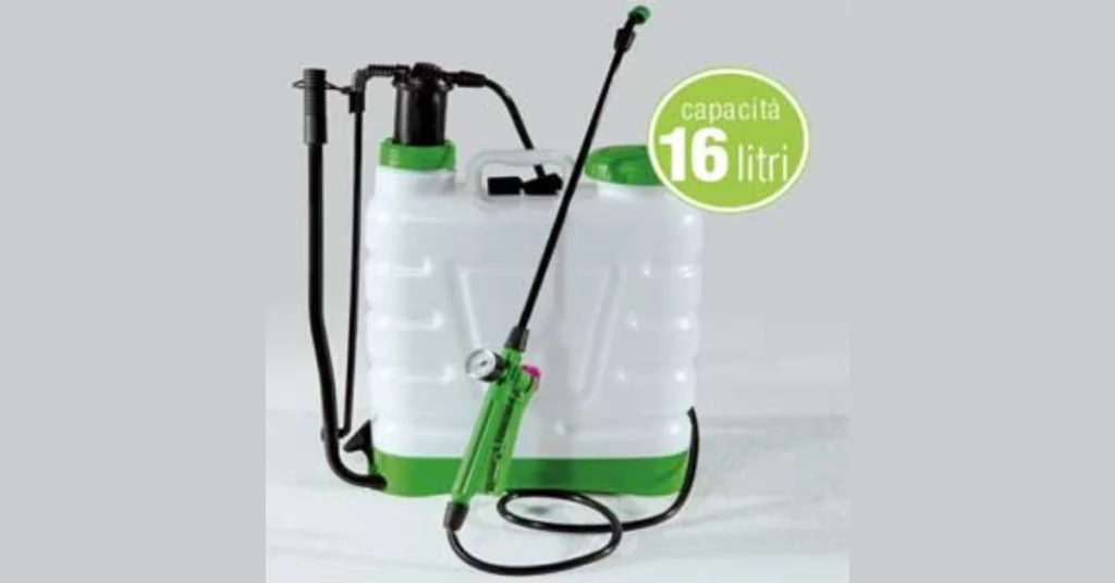 Migliore Pompa a Spalla 16 Litri: Guida 2026 per Idrosementi e Giardino Dettaglio della migliore pompa a spalla 16 litri con manometro e leva manuale per giardinaggio professionale.