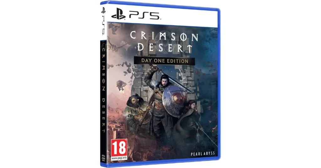 Crimson Desert Patch 1.06: Analisi Tecnica, Benchmark e Guida alle Novità Copertina ufficiale di Crimson Desert Day One Edition per PlayStation 5, logo Pearl Abyss