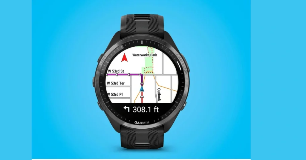 Garmin Forerunner 2026: La Frontiera del Tracking Professionale per Atleti e Investitori Interfaccia mappe a colori su smartwatch Garmin Forerunner 2026 per navigazione professionale.