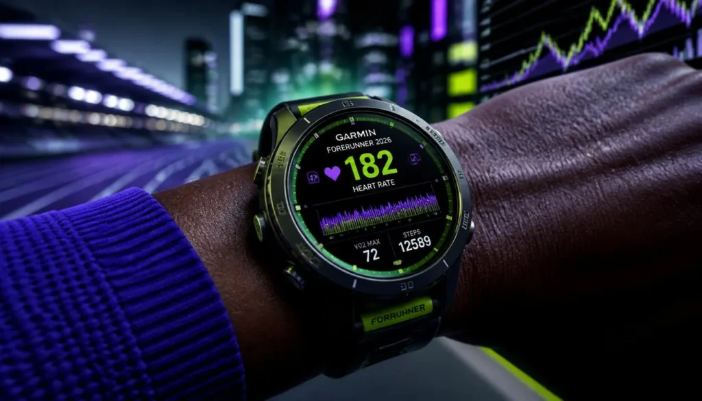Nuovo smartwatch Garmin Forerunner 2026 per il tracking professionale di atleti e investitori.