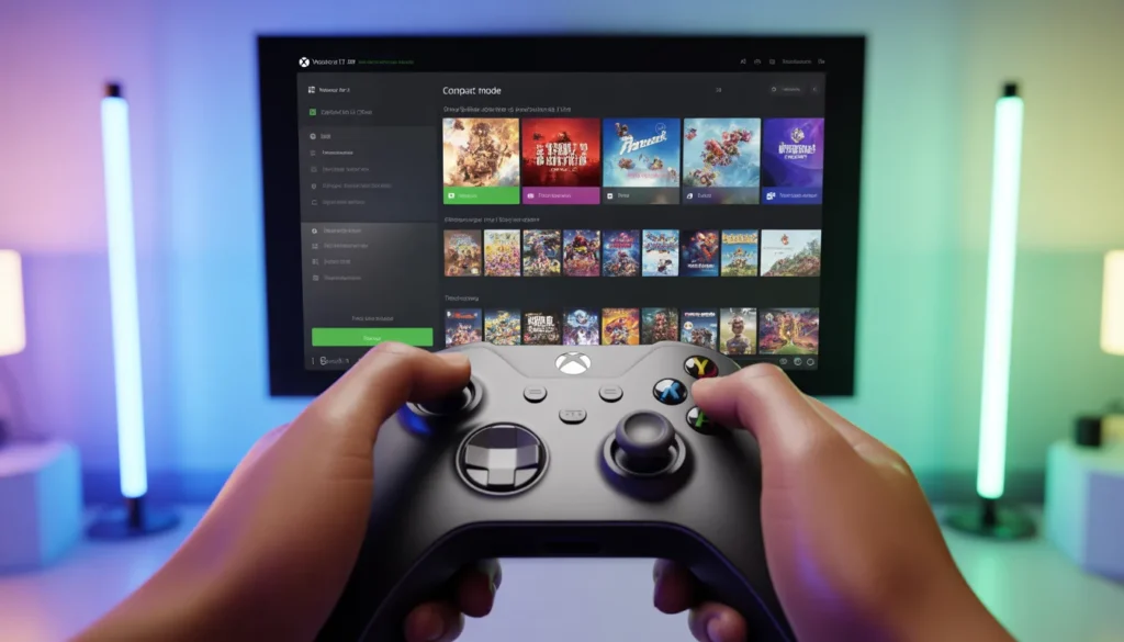 Modalità Xbox Windows 11: La Guida Definitiva per Trasformare il tuo PC in una Console di Ultima Generazione Modalità xbox windows 11 - Navigazione della dashboard Xbox Game Pass PC tramite controller wireless