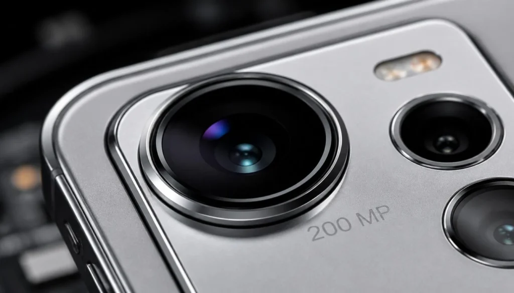 Recensione Honor 600 2026: Il Re della Batteria Sottile con Fotocamera da 200 MP Primo piano macro sul grande modulo fotografico posteriore da 200 MP, elemento chiave nella nostra recensione honor 600 2026.