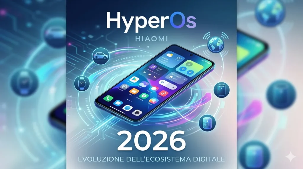 Schermata di Xiaomi HyperOS 2026: interfaccia utente innovativa e interconnessione intelligente